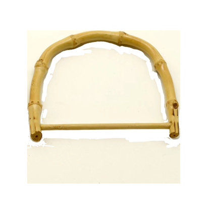Plastik-Bamboo-Geldbörsen Griffe U-förmige Handtasche Griffe für Taschenherstellung mit Gold Metall Buckle Verbrannte Farbe