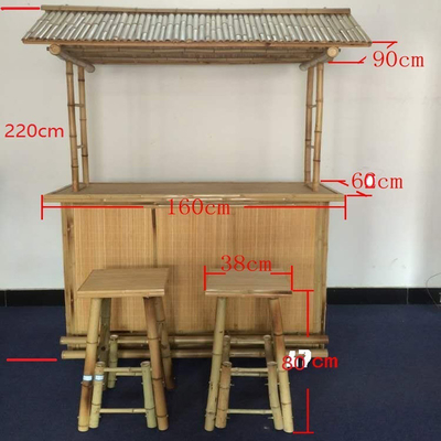 Innen- tropische Cabana-Partei-im Freien Bambus-Tiki Bars With Counter Bamboo-Stuhl