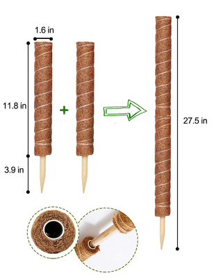 44cm Coir-Moss Totem Pole Kit For-Anlagen, die Betriebskokosnuß Polen klettern und stützen