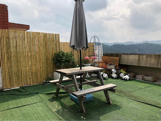 Natürlicher Bambus-Pole Bambusprivatleben-Zaun For Garden Tonkin 240 cm-Hoch