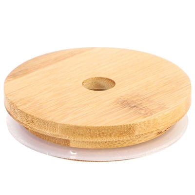 Küchen-Speicher rüttelt rundes Quadrat-Bambusglas-Deckel mit Silikon Ring Airtight