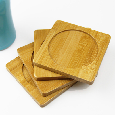 Natürliches Whisky-Küstenmotorschiff Kaffee-Tray Bamboo Wood Mat Dresseds für Getränk