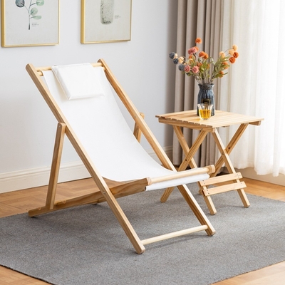 Kampierender Freizeit-Picknick-Bambusstuhl-justierbarer Holzstuhl-Garten-Klappstuhl im Freien