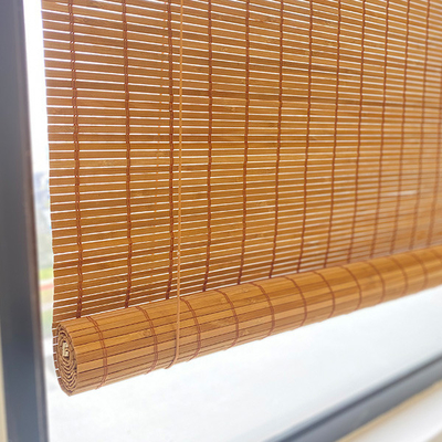 1.5m macht 2m wasserdichte Bambuslatten-Rolle oben Sun Beweis gesponnenen Roman Bamboo Blinds blind