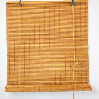 Gesponnener Roman Bamboo Mat Rolling Curtain installierte leicht Fensterladen 180*180cm im Freien