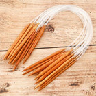 Karbonisiertes natürliches Bambustransparentes Rohr der Rundstricknadel-60cm für Handwerk