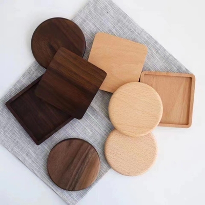 Natürliches Whisky-Küstenmotorschiff Kaffee-Tray Bamboo Wood Mat Dresseds für Getränk
