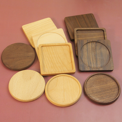 Natürliches Whisky-Küstenmotorschiff Kaffee-Tray Bamboo Wood Mat Dresseds für Getränk