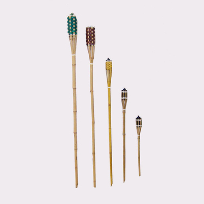 60cm 90cm 120cm 150cm Naturgewebte Bambus Laterne Ölfackel