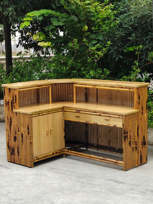 Strandfest-Bambus-Tiki Bars With Counter Beverage-Tabellen-faltbare Strand-Bars