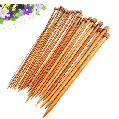 12Pcs stellte helle Bambusrundstricknadeln aussondern das spitze Stricken für handgemachtes DIY Stricken ein