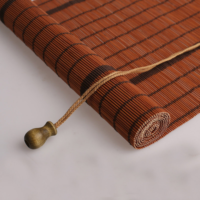 Gesponnener Roman Bamboo Mat Rolling Curtain installierte leicht Fensterladen 180*180cm im Freien