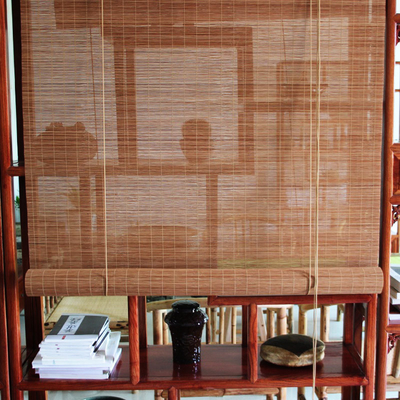 Datenschutz Innenraum Bambus Roller Blind mit Aufzug, Anti-UV Wasserdichte Bambus Vorhänge
