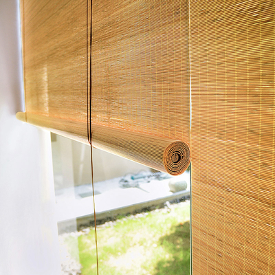 Datenschutz Innenraum Bambus Roller Blind mit Aufzug, Anti-UV Wasserdichte Bambus Vorhänge