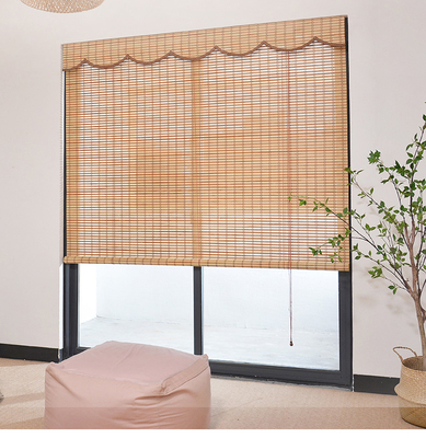 1.5m macht 2m wasserdichte Bambuslatten-Rolle oben Sun Beweis gesponnenen Roman Bamboo Blinds blind