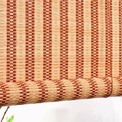 1.5m macht 2m wasserdichte Bambuslatten-Rolle oben Sun Beweis gesponnenen Roman Bamboo Blinds blind