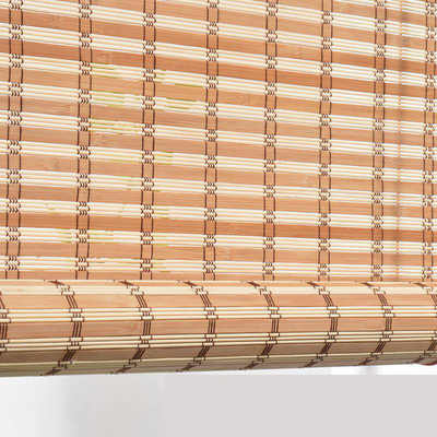1.5m macht 2m wasserdichte Bambuslatten-Rolle oben Sun Beweis gesponnenen Roman Bamboo Blinds blind