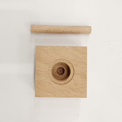 Professionelle Quadrat-Aromatherapie Bambus-Glasdeckel mit Holzstäbchen zur Duftdiffusion