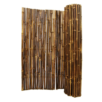 Natürlicher materieller gemalter Bambuszaun-Panels Rolled Bamboo-Bambuszaun Privacy Garden Border