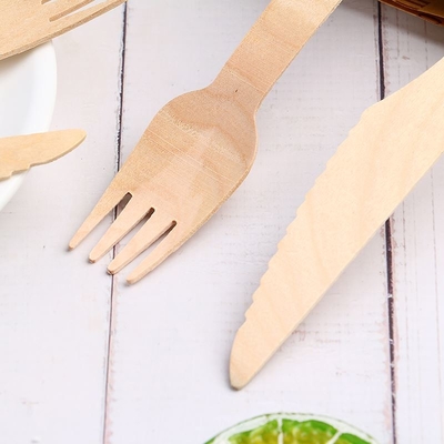 Einweg-Bamboo-Schneidereien Bambus-Dinner- und Schneiderei-Set Reise-Tischgeschirr
